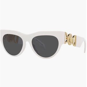 Versace 56mm Cat Eye White Sunglasses